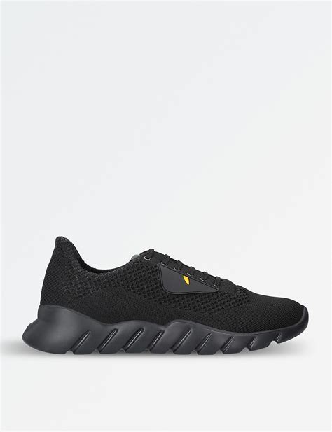 fendi monster knitted trainers|Men's Luxury Sneakers & Low.